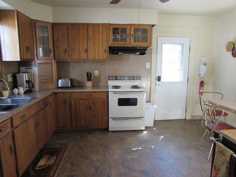 Kitchen and back door
