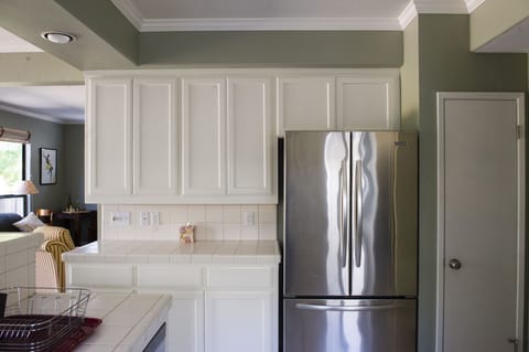 Kitchen Cabinets and Kitchen Aid Refrigerator