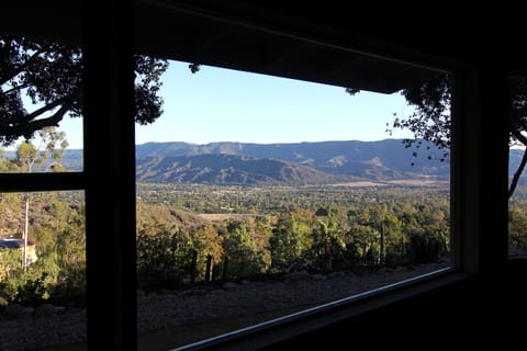 Unbelievable view of Ojai Valley from living room