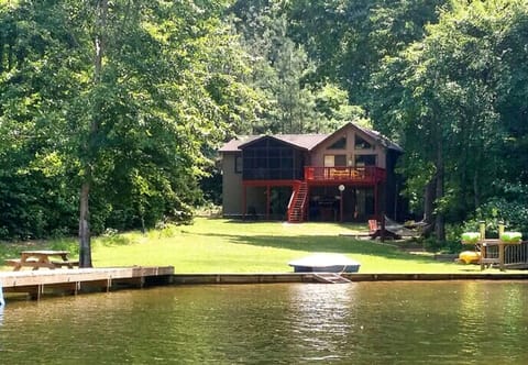 View the house from the lake