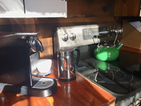 Nespresso machine and capsules provided for you