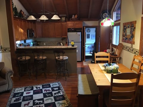 Kitchen and door to the game room/garage