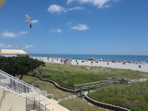 View from the balcony. Steps away from Beautiful Cocoa Beach..!!