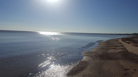 3/4 a mile of beachfront to walk.