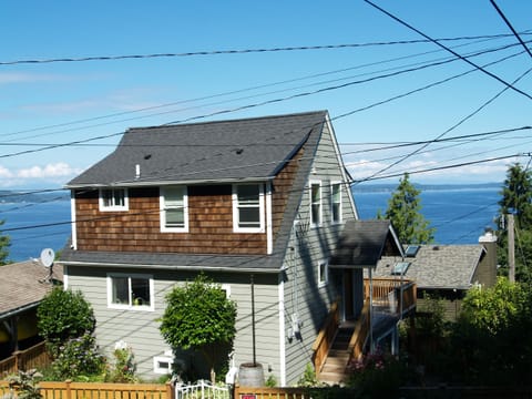 View of home from across the street. Notice incredible view.