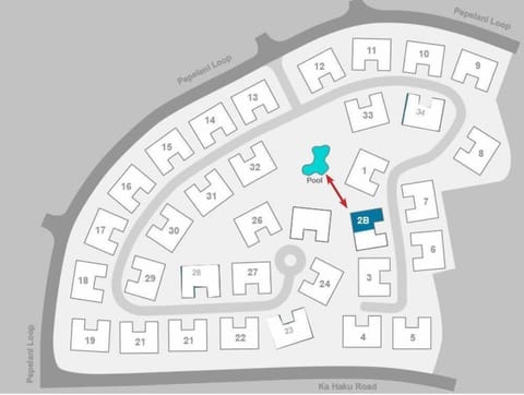 Area plan. Notice proximity to the pool and distance from street/traffic noise!