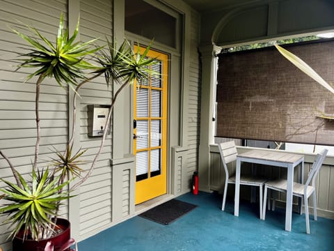 Private entrance and front porch area.