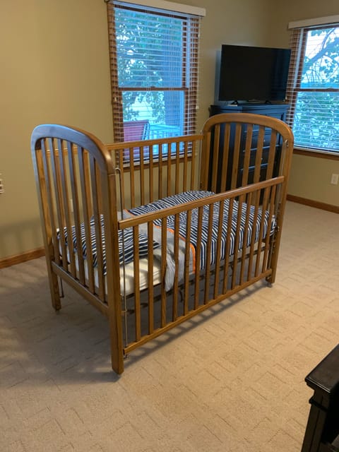 Baby crib available if requested 
