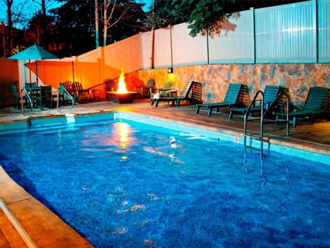 Indoor pool, a heated pool