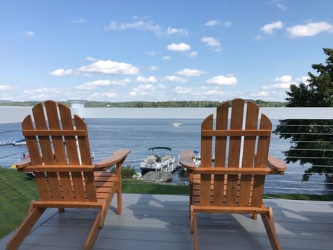 Brand new Deck with 6 Adirondack Chairs