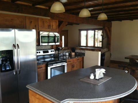 gormet kitchen with stainless steel appliances