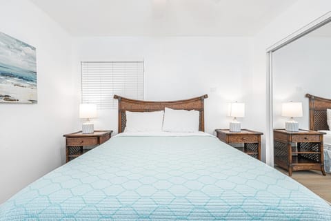 Fourth bedroom includes queen bed.