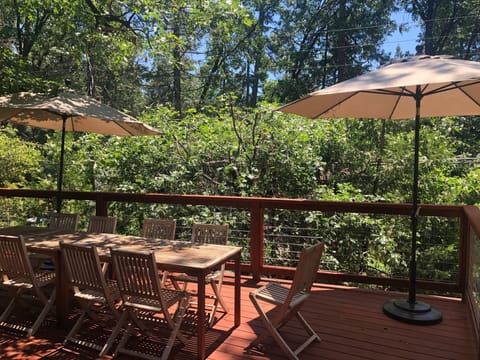 relax on the new deck.