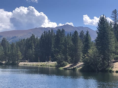 Easy hike to nearby reservoir...great for views, relaxing and fishing. 