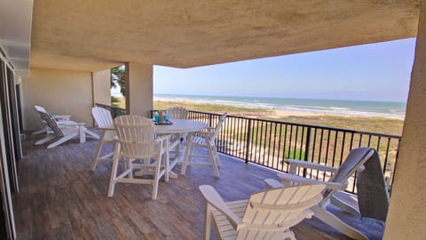 Large, private, corner balcony with spectacular ocean views