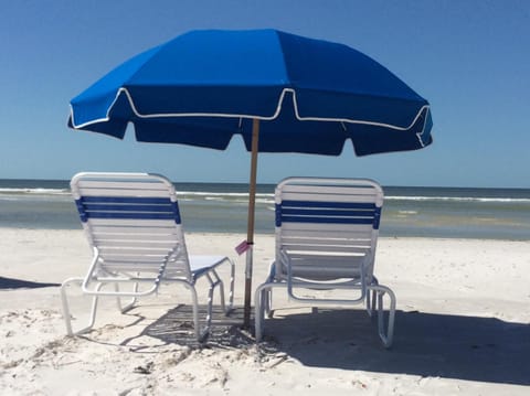 Sun loungers, beach towels