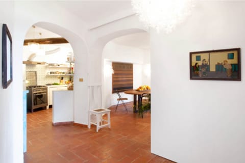 Sliding doors divided the separate areas