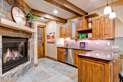 Bar area on the lower level