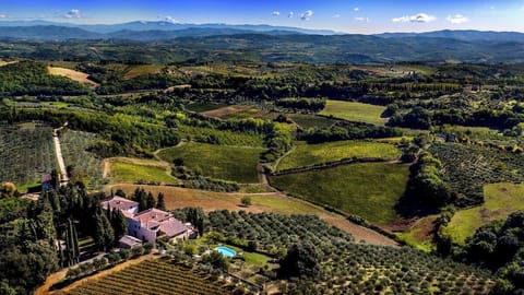 Aerial view of the property