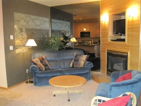 Relax by the fireplace