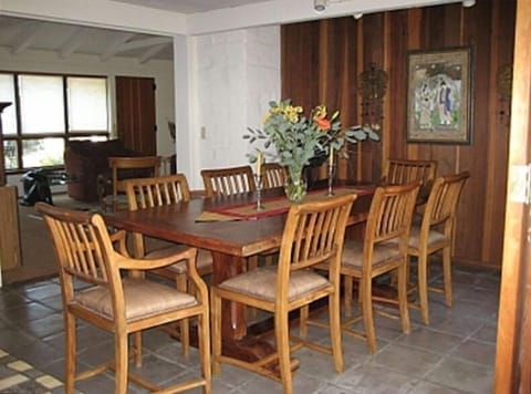 Dining room table seats up to 10