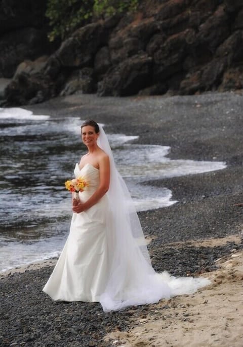 On the beach, sun loungers, beach towels