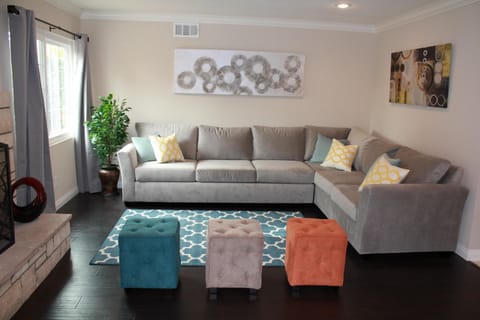 Living area | Smart TV, fireplace, foosball, printers