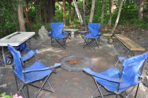 Fire pit area.