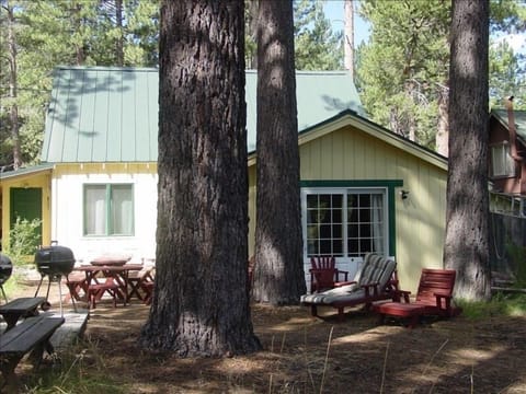Plenty of seating for backyard fun
