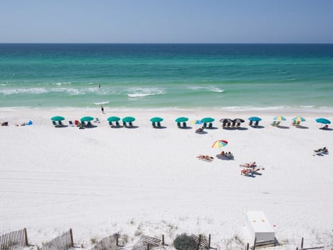 Beach nearby, sun loungers