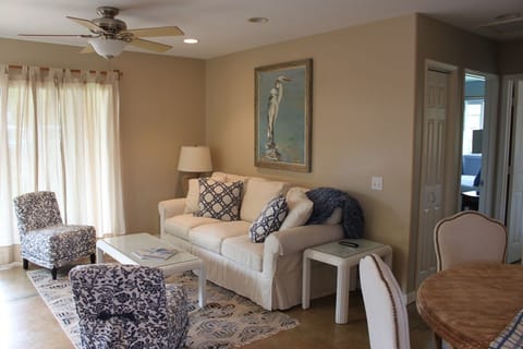 Beautiful coastal decor in this charming cottage.