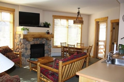 Living room and Dining room
