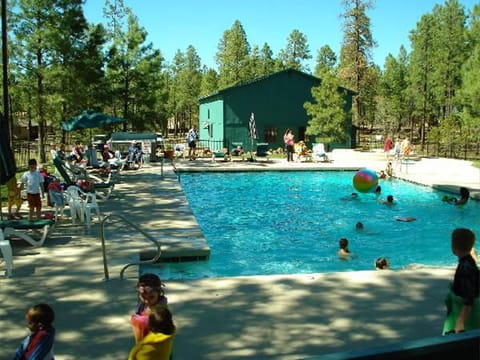 A heated pool