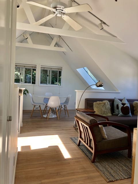 View from top of stairs