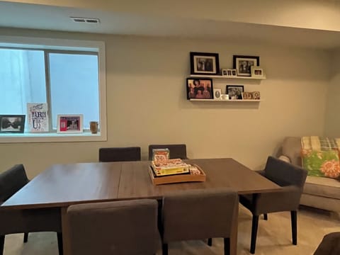 Game area off of lower level family room