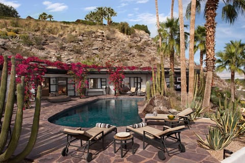 Villa Cahuilla … featuring a saltwater oasis pool nestled in the hills above PS