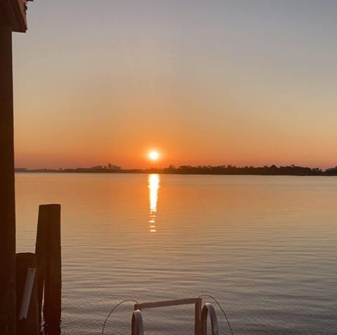 Sunrise over the water