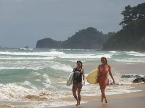 On the beach