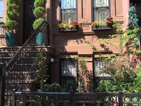 Outside view of our classic brownstone building.