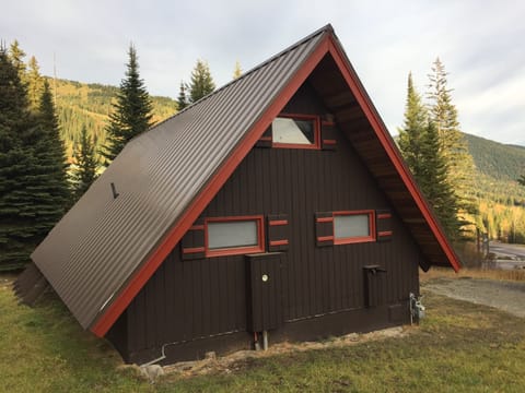 entrance side of cabin