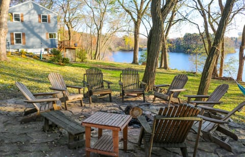 Enjoy the firepit or take a leisurely stroll directly down to the lake!