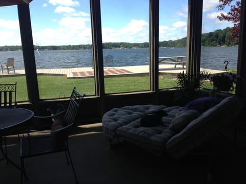 Enjoy the lake view, read a book and relax on the screened in porch.