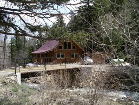 Listen to the roar of Chicago Creek directly in front of the cabin