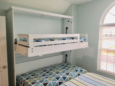 Twin Size Murphy Bunk Bed Ready for Use as Needed. Ladder not Pictured.