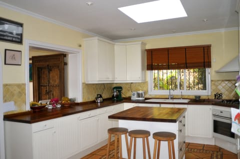 Well equipped family kitchen.