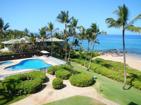 View from our lanai! Famous Polo Beach is literally footsteps away!