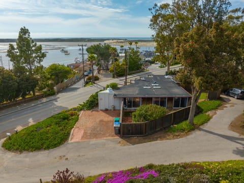 This spectacular home offers exclusive views of the harbor.