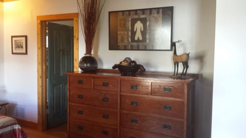 Master bedroom with mahogany furniture and plenty of space to spread out.