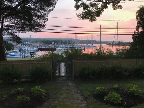 Sunset harbor view from front yard