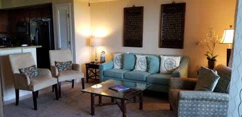 Living room with newer couch